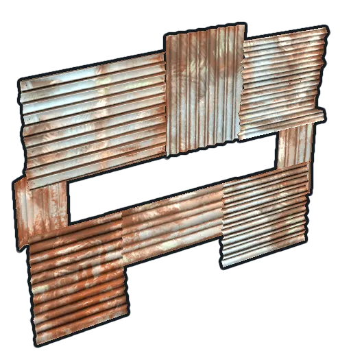 Metal horizontal embrasure